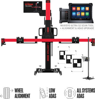 Autel IA1000AST IA1000 Alignment and ADAS Calibration System Frame with Physical LDW Targets, All Systems Targets, and Ultra S2 Tablet - MPR Tools & Equipment