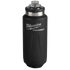 Milwaukee PACKOUT 36oz Black Insulated Bottle with transparent chug lid open top view
