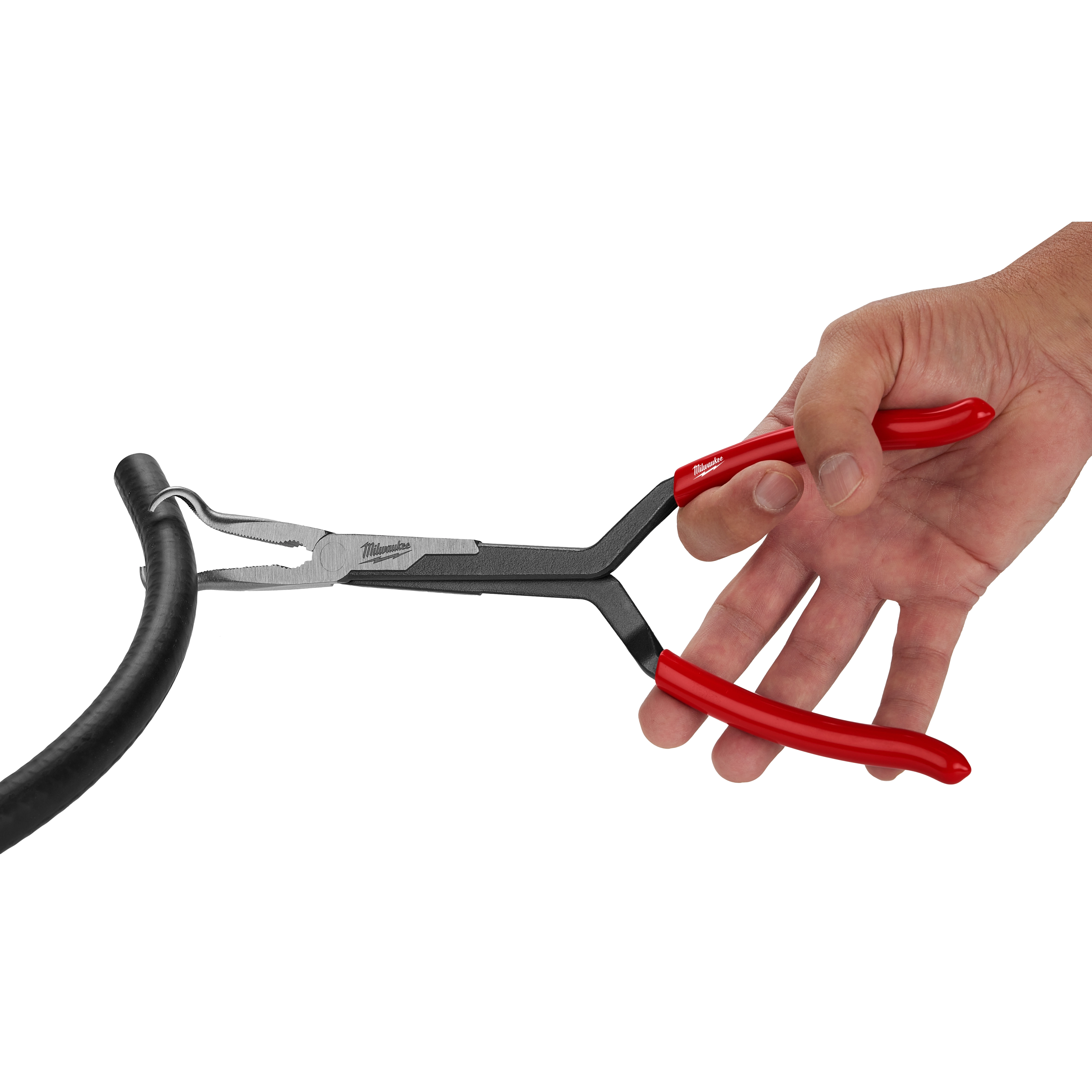Milwaukee Tool 48-22-6563 13in Long Reach Hose Grip Pliers Set angle view