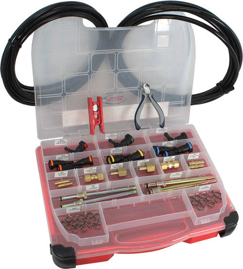 52-PC Fuel Line Replacement Kit, for 5/16" & 3/8" Line Sizes, incl. 30 ft. of Tubing - MPR Tools & Equipment