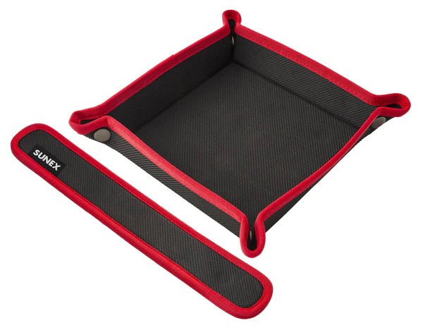 Sunex Tools SXMAGPACK 10" X 10" Folding Magnetic Tray with 2" X 12" Flexible Magnetic Strip Combo Pack