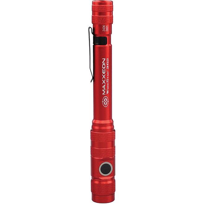 Maxxeon 00362 300 Lumens Workstar® 361 USB-C Rechargeable Led Zoom Penlight/Inspection Light (Red) - MPR Tools & Equipment
