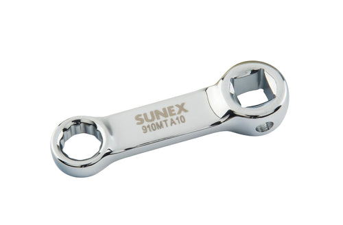 Sunex Tools 910MTA10 3/8" Drive Torque Adapter 10mm chrome finish on white background