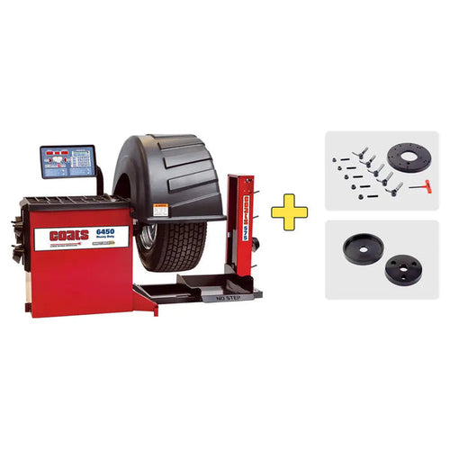 Coats 6450-3DK HD Truck Wheel Balancer with 575 Wheel Lift and Budd Adapter Kits