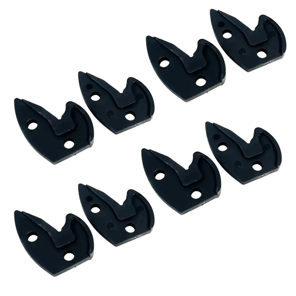 Coats 8560716108 Grip-Max Plus Replacement Grips 8-piece black set laid out in two rows on white background