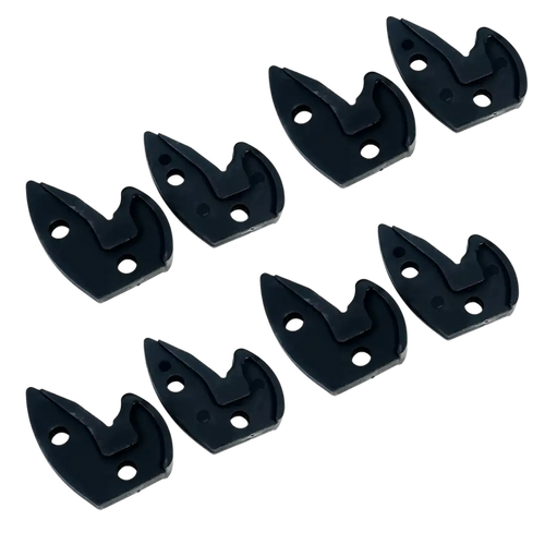 Coats 8560716108 Grip-Max Plus Replacement Grips 8-piece black set laid out in two rows on white background