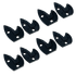 Coats 8560716108 Grip-Max Plus Replacement Grips 8-piece black set laid out in two rows on white background