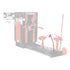 Coats 7109345 OEM Bead Starting Tool shown installed on Coats HIT 5000 tire changer, highlighted in circle