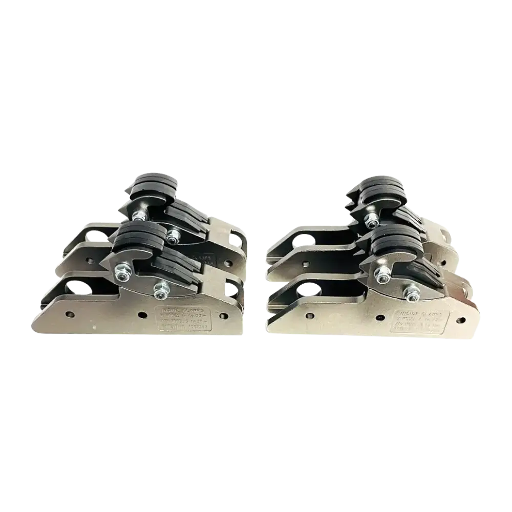 Coats 85607787 Grip Max Plus Clamps - stacked side view showing multi-position adjustable design