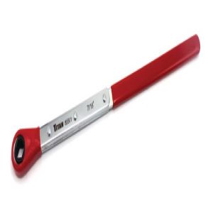 Titan Tools 85511 7/16 In. XL Slack Adjusting Wrench with red dipped handle and ratcheting box end