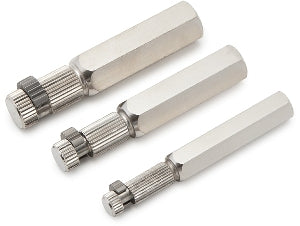 Titan Tools 11498 3 pc. Internal Pipe Wrench Set - 3/8, 1/2, and 3/4 Inch wrenches shown side by side