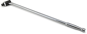 Titan Tools 12024 1/2 Inch Drive 24 Inch Ratcheting Breaker Bar, chrome-plated bar with swivel ratchet head