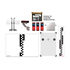 Autel CVADD1 Standard Frame CV ADAS LDW Calibration Add-On Package contents including CSC050A_05 Standard Frame Adapter, Digital ADAS kit, LDW calibration targets, CV pattern CSC0601/07, ACC reflector, CV pattern bracket, and laser measurers