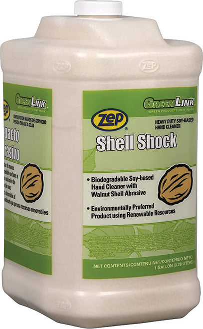 ZEP 318524 Zep Shell Shock Hand Cleaner - Walnut Shell Scrubs Away Dirt and Grime - 1 Gallon - MPR Tools & Equipment