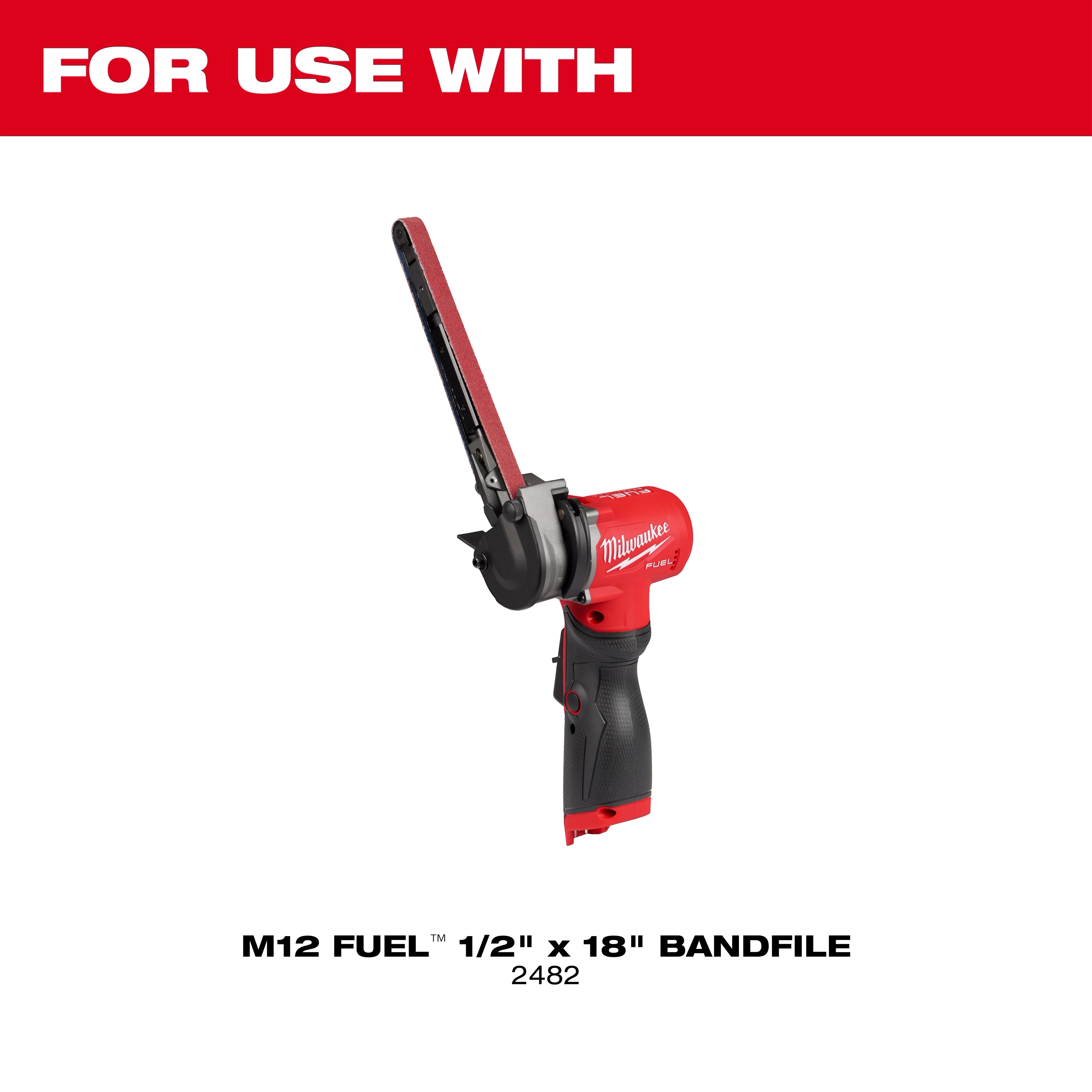 Milwaukee Tool 49-16-2482 Contact Wheel Replacement for use with M12 FUEL 1/2" x 18" Bandfile 2482