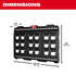 PACKOUT Large Wall Plate metal-reinforced mounting tracks detail