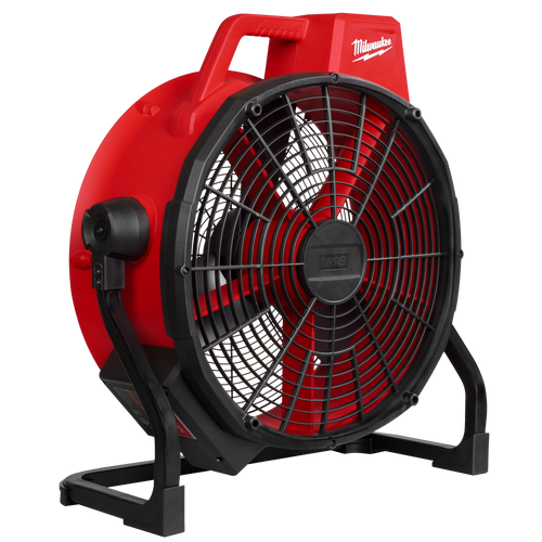 Milwaukee Tool 0821-20 M18 Brushless 18" Fan - front angle view on white background