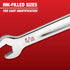 Milwaukee Tool Combination Wrench ink-filled size label close-up for easy identification