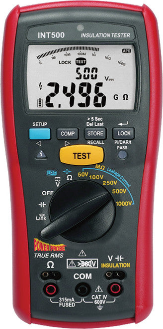 Power Probe PPINT500 Insulation Tester & Multimeter, Cat-iv 600v - MPR Tools & Equipment