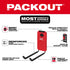 PACKOUT 9-Inch Straight Hook feature callout - most secure mounting, reinforced hook, anti-slip rubber grips, modular connectivity