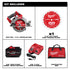 Milwaukee Tool 2834-21HD M18 FUEL Circular Saw Kit contents including saw, blade, battery, charger and bag