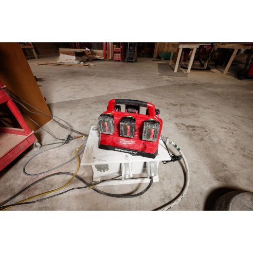 Milwaukee Tool M18 PACKOUT Six Bay Rapid Charger - PACKOUT compatibility detail