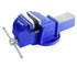 Eclipse Tools EC-EMV8 8"/200mm Mechanics Vice - Blue grey cast iron body with hardened steel jaw plates and bench mounting base