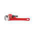 Ridgid 31005 8" Heavy-Duty Straight Pipe Wrench, red, side profile view