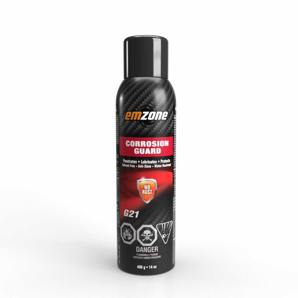 Emzone Corrosion Guard 45021 aerosol spray can, 400g / 14oz, multi-purpose lubricant and rust inhibitor