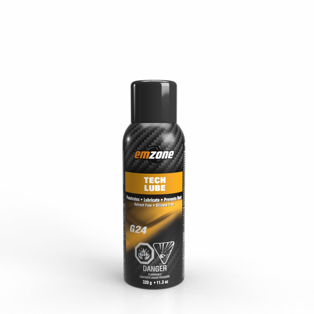 Emzone Tech Lube 45024 320g aerosol spray can, solvent free and silicone free lubricant with corrosion and rust inhibitors