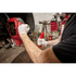 Milwaukee Tool 48-22-9130 16oz Steel Ball Peen Hammer mechanic using hammer on brake caliper in auto shop