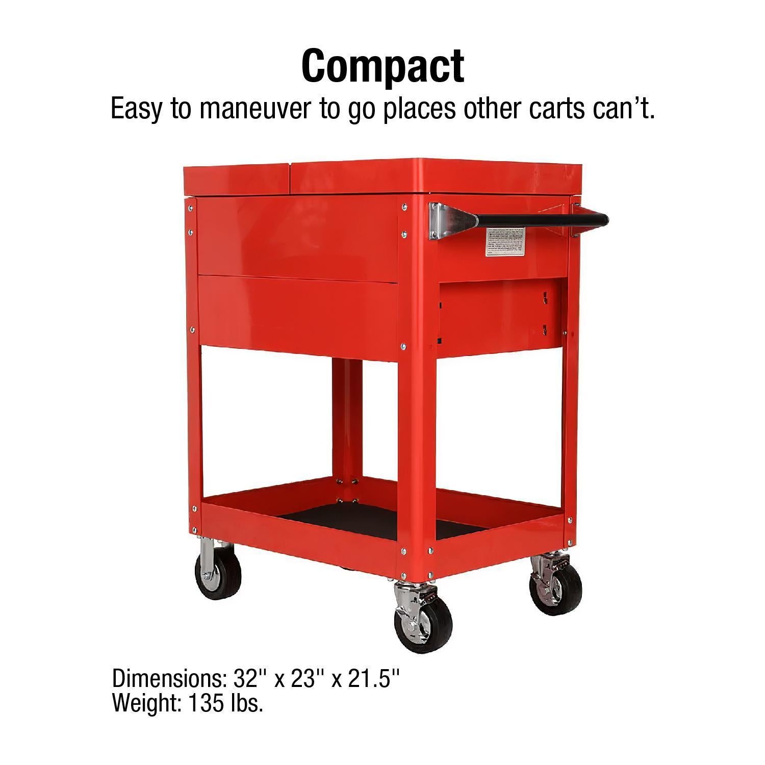 Sunex Tools 8035R Compact design - dimensions 32 x 23 x 21.5 in, 135 lbs