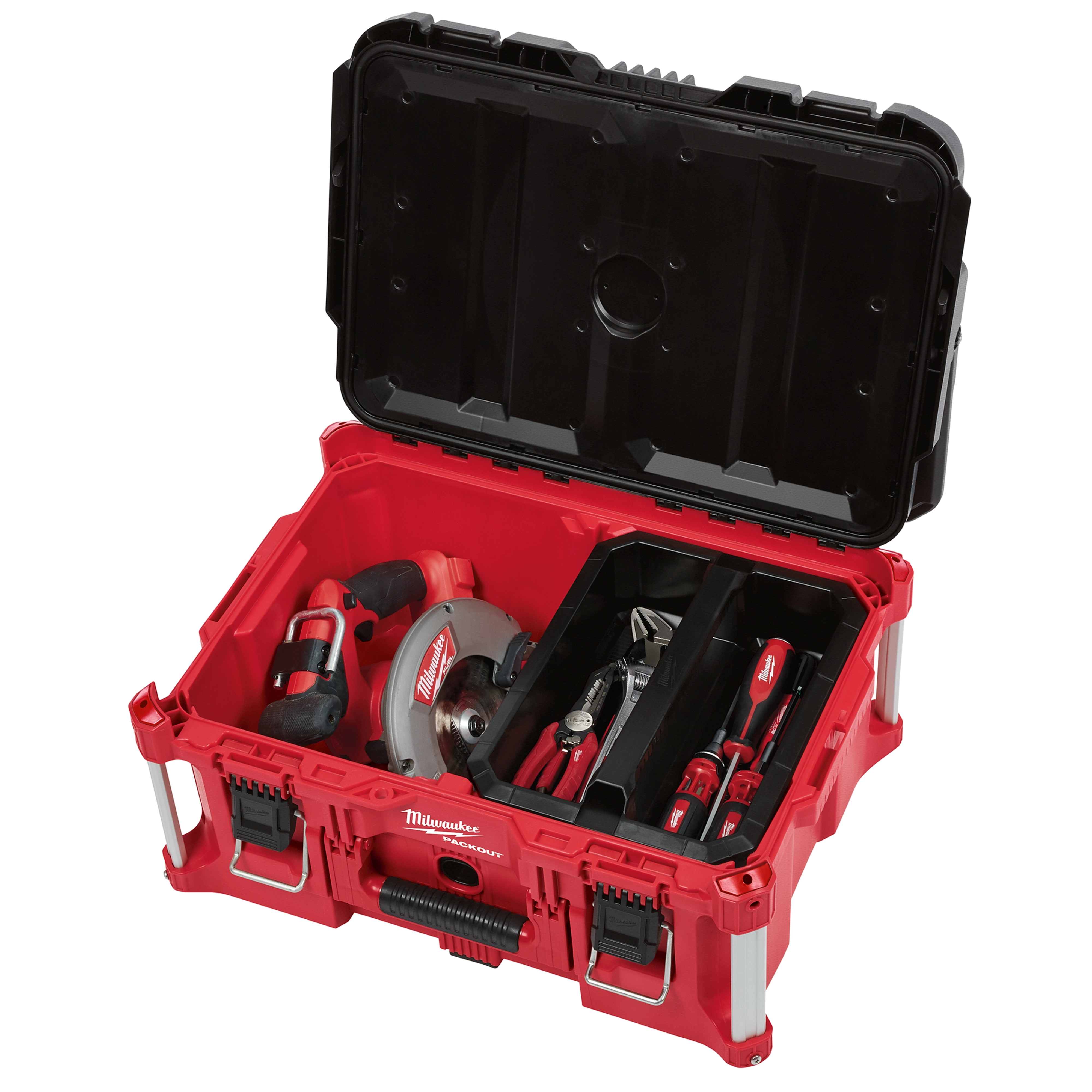 PACKOUT Large Tool Box 48-22-8425 open lid showing interior