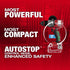 Milwaukee Tool 2905-20 M18 FUEL Drill/Driver - Most Powerful, Most Compact, AUTOSTOP Control Mode feature callout infographic