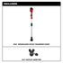 Milwaukee Tool 2940-20 M18 Brushless Stick Transfer Pump includes infographic - pump and 3/4-inch outlet adapter