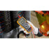 Electrician using Fluke 17B+ Digital Multimeter with gloves at electrical panel