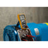 Fluke 17B+ Digital Multimeter propped on industrial motor measuring AC voltage