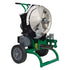 Greenlee 555CX Electric Conduit Bender with No Shoes, 1/2 to 2 Inch, on wheeled green frame