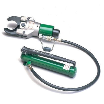 Greenlee 750E975 Cable Hydraulic Cutter with 975 Electric Pump, ram, and hydraulic hose