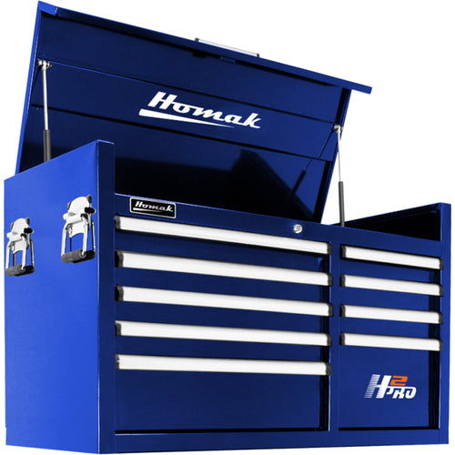 Homak BL02041091 41" H2Pro Series 9 Drawer Top Chest - Blue