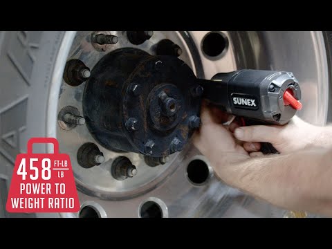 Sunex Tools SX3802 3/8" Drive Magnesium Composite Impact Wrench - product specifications infographic