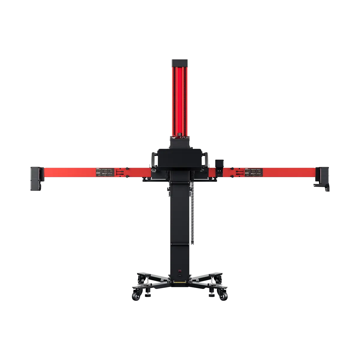 Autel IA700 ADAS calibration frame rear view with extended arms and HD tracking cameras