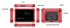Launch X-431 Euro Turbo II diagnostic tablet front and rear view diagram with callouts