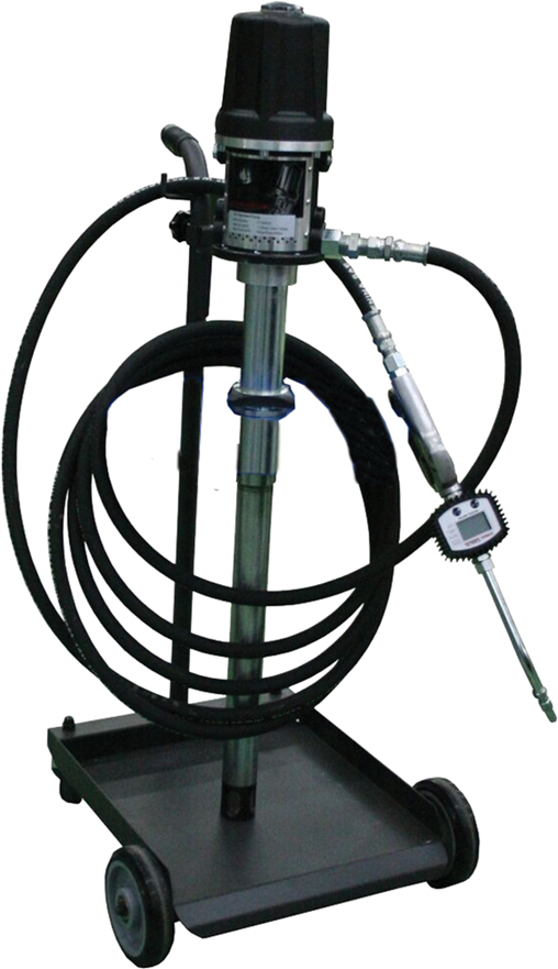 Turbo XL PU05060KD-HD 5:1 Oil Pump Kit with Cart, 25 Ft Hose, Drum Cover & Digital Oil Nozzle, 60L Capacity, 40L/Min (10.5 GPM)