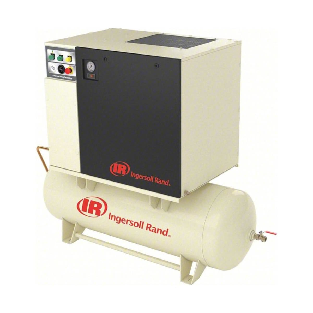 Ingersoll Rand UP6-7.5-150 7.5HP 80-Gallon 150 PSI Stationary Rotary Air Compressor on horizontal tank