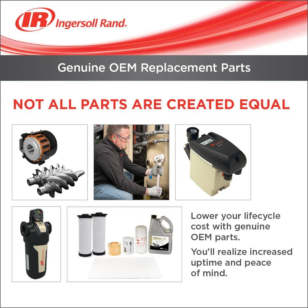 Ingersoll Rand Genuine OEM Replacement Parts - Not All Parts Are Created Equal product lineup infographic