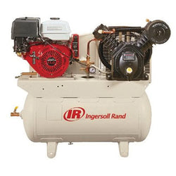 Ingersoll Rand 45466067 13 HP Gas Powered Reciprocating Stationary Air Compressor, 30 Gal Horizontal Tank