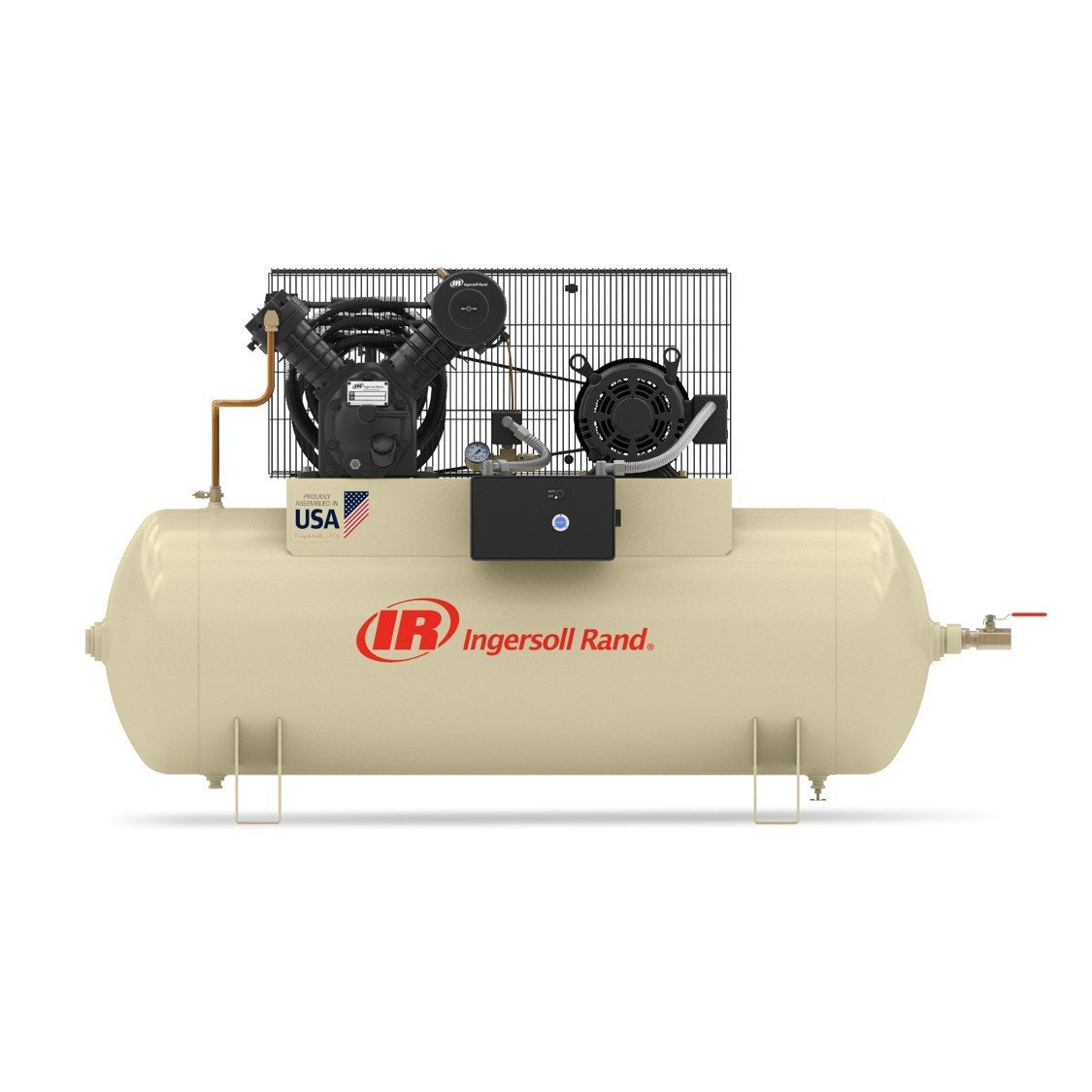 Ingersoll Rand 2545E10-V 10 HP 120 Gallon Horizontal Two-Stage Reciprocating Air Compressor