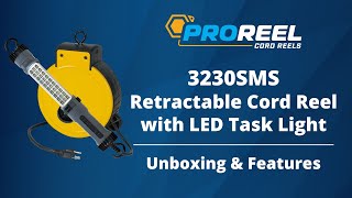 Alert Stamping ALT-3230SMS 30' Retractable Cord Reel with LED Task Light