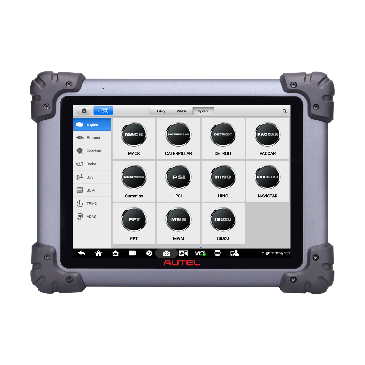 Autel MS908CVII MaxiSYS 9.7" Heavy Duty Diagnostic Tablet, 1-Yr TCP